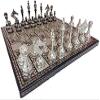14" Handcrafted Russian Soviet Series Metal Chess Pieces & Board Set with Velvet Storage Box - Brass Metal Luxury Chess Set in Quad Weighted Soviet Series Luxury Chess Set view 2