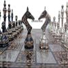 14" Handcrafted Russian Soviet Series Metal Chess Pieces & Board Set with Velvet Storage Box - Brass Metal Luxury Chess Set in Quad Weighted Soviet Series Luxury Chess Set view 4
