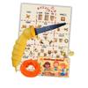 BuzzySaw Cardboard Crafter Set | Kids Safe Cutter/Knife | Three-in-One Tool [One Tool. Infinite Creations!] STEM | Educational | Classroom | 53 Piece Set view 1
