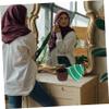 ABOOFAN Storage Basket Portable Basket Mini Christmas Tree Woven Baskets Clothes Storage Bin Basket with Lid Rope Storage Bin Diaper Basket Cartoon Nursery Basket Mini Hamper Cotton Thread view 2