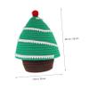 ABOOFAN Storage Basket Portable Basket Mini Christmas Tree Woven Baskets Clothes Storage Bin Basket with Lid Rope Storage Bin Diaper Basket Cartoon Nursery Basket Mini Hamper Cotton Thread view 3