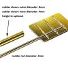 RC Boat Waterproof Brass Rudder Rod Dia 4mm Sleeve Height 30/40/50/60mm Welding Steering Rudders for RC Simulation Scale Ship(Sleeve Height 40mm) view 2