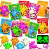 28Pack Glow in Dark Sticky Hands With Valentines Greeting Cards Bulk Valentines Party Favors for Kids Stretchy Toy Goodie Bag Pinata Stuffers Treasure Box Toys Exchange Gifts School Supplies view 1