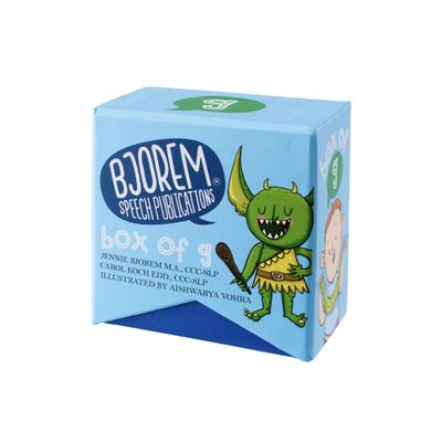 Bjorem Speech Box of G Sound - Speech Therapy and Phonemic Awareness Tool for Kids Learning The G Sound