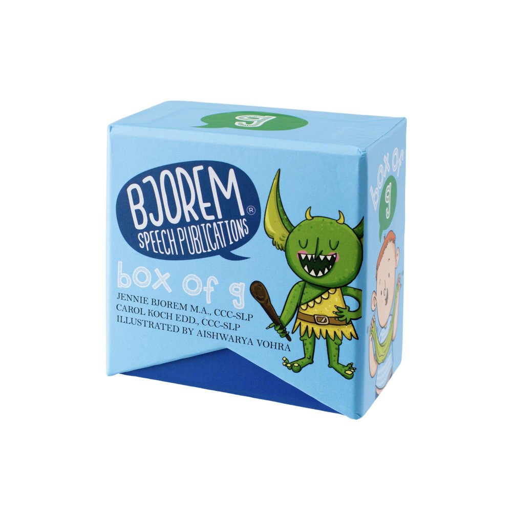 Bjorem Speech Box of G Sound - Speech Therapy and Phonemic Awareness Tool for Kids Learning The G Sound