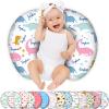 Custom Baby Nursing Pillow Cover Personalized Name Dinosaur Theme Breastfeeding Pillow Cover for Baby Boys and Girls view 1