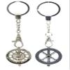 BREEZY Made in USA, Multipurpose Fidget Spinner Top, Stress Relief Accessory Toy, Spinning Top Amulet Jewelry Necklace Keychain, 2 Pack Bundle Silver Ferris Wheel + Silver Roulette Wheel view 1