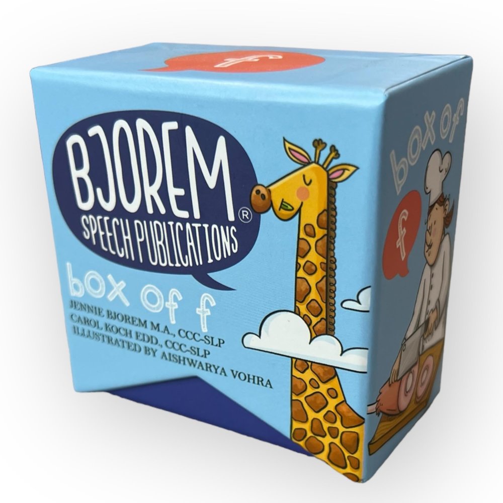 Bjorem Speech Box of F Sound - Speech Therapy and Phonemic Awareness Tool for Kids Learning the F Sound