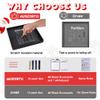 AUSIIBTO Dice Tray and Storage Case for Farkle Game - Includes Embedded Scoring Combinations, 4 Sets of 6 Pearl Dice, 50 Sheet Score Pad and Pen Holder for The Classic Family Game - Red and Black view 3