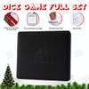 AUSIIBTO Dice Tray and Storage Case for Farkle Game - Includes Embedded Scoring Combinations, 4 Sets of 6 Pearl Dice, 50 Sheet Score Pad and Pen Holder for The Classic Family Game - Red and Black view 4