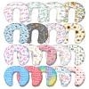 Custom Baby Nursing Pillow Cover Personalized Name Woodland Deer Theme Breastfeeding Pillow Cover for Baby Boys and Girls view 2