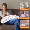 Custom Baby Nursing Pillow Cover Personalized Name Woodland Deer Theme Breastfeeding Pillow Cover for Baby Boys and Girls view 4