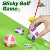 Liberry Kids Golf Set for 3 4 5 6 7 Years Old Boys Girls, Golf Chipping Game with Mat, Sticky Balls, Storage Bag, Retractable Clubs, Outdoor Indoor Sports Christmas Toy Gift Toss Game (Silver) view 2