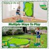 Liberry Kids Golf Set for 3 4 5 6 7 Years Old Boys Girls, Golf Chipping Game with Mat, Sticky Balls, Storage Bag, Retractable Clubs, Outdoor Indoor Sports Christmas Toy Gift Toss Game (Silver) view 3
