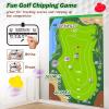 Liberry Kids Golf Set for 3 4 5 6 7 Years Old Boys Girls, Golf Chipping Game with Mat, Sticky Balls, Storage Bag, Retractable Clubs, Outdoor Indoor Sports Christmas Toy Gift Toss Game (Silver) view 4