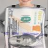 100 Dollar Bill Costume for Kid's - Funny Halloween Dress-Up - Cash Money Costume - One Hundred Dollar Costume view 3