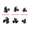 2Pairs RC Boat Dia. 34mm 30mm 26mm Three-Blade Fully Immersed Paddle Positive Negative Propellers PC Material Props RC/Simulation Boat(2pairs 26x3mm) view 2