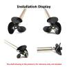 2Pairs RC Boat Dia. 34mm 30mm 26mm Three-Blade Fully Immersed Paddle Positive Negative Propellers PC Material Props RC/Simulation Boat(2pairs 26x3mm) view 4