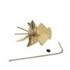 1PCS RC Submarine Ship Model 8-Blade Paddle Dia 32.5/41mm Shaft Hole 3mm Hub Height 20mm Pump Driven Propeller Copper Props(Dia 32.5mm) view 1