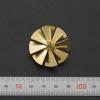 1PCS RC Submarine Ship Model 8-Blade Paddle Dia 32.5/41mm Shaft Hole 3mm Hub Height 20mm Pump Driven Propeller Copper Props(Dia 32.5mm) view 4