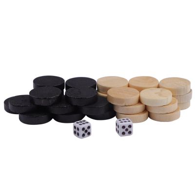 32Pcs Draughts Chess Backgammon Pieces, Comfortable Feel Board Game Set for Fun, Indoor Outdoor Travel