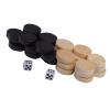 32Pcs Draughts Chess Backgammon Pieces, Comfortable Feel Board Game Set for Fun, Indoor Outdoor Travel view 2