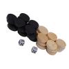 32Pcs Draughts Chess Backgammon Pieces, Comfortable Feel Board Game Set for Fun, Indoor Outdoor Travel view 4