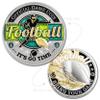 Armor Coin & Emblem - Football Challenge Coin - Value & Integrity - Game Memorabilia - Encouragement Gift Ideas - Recognition for Football Player Coach Official (Without Tin Box) view 1