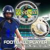 Armor Coin & Emblem - Football Challenge Coin - Value & Integrity - Game Memorabilia - Encouragement Gift Ideas - Recognition for Football Player Coach Official (Without Tin Box) view 2