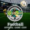 Armor Coin & Emblem - Football Challenge Coin - Value & Integrity - Game Memorabilia - Encouragement Gift Ideas - Recognition for Football Player Coach Official (Without Tin Box) view 3