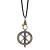 Breezy Made in USA, Multipurpose Fidget Spinner Top, Stress Relief Accessory Toy, Spinning Top Amulet Jewelry Necklace, 4 Pack Roulette + Ferris Wheel Bundle Antique Brass + Silver view 3