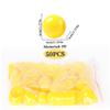 Veesper 50Pcs Bingo Balls, Hollow PP 1.57in Lottery Balls, Smooth Vibrant Raffle Balls, Round Lottery Balls for Lottery Ball Machine Party, Yellow view 2