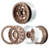 1.9" RC Beadlock Wheels Rims for 1/10 Scale RC Crawler (Set of 4) - Compatible with Traxxas TRX4, TRX6, Axial SCX10, SCX10 III, AXI03007, and D90 (Bronze) view 3