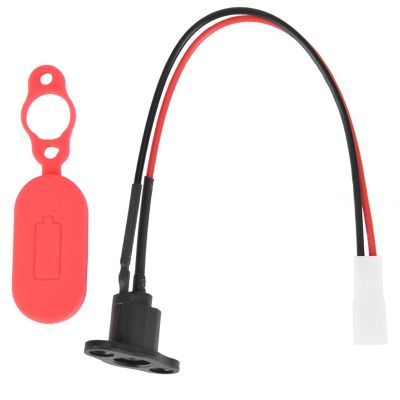KLLJRFW Silicone Charge Port Cover Protector Waterproof Anti Dust Plug Charging Interface Port Protector Silicone Sleeve Charging Port with Cover for M365 Electric Scooter