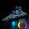 BrickBling Light Kit for Imperial Star Destroyer (No Model), Creative Lights Compatible with 75394 (RC Version Light) view 1