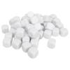 50 PCS Blank Six Sided Dice Round Corner Plastic 0.6in Dice Cubes for Board Games DIY Sticker Math Teaching Party (White) view 1