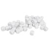 50 PCS Blank Six Sided Dice Round Corner Plastic 0.6in Dice Cubes for Board Games DIY Sticker Math Teaching Party (White) view 3