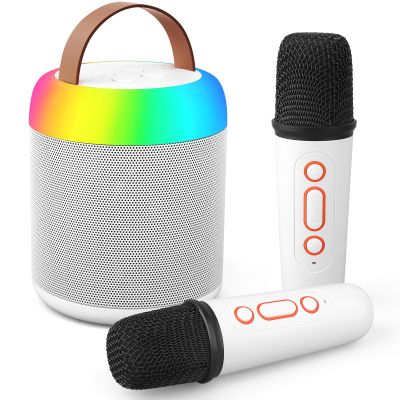 Karaoke Microphone Machine with 2 Drivers for Kids Adults, Muscial Singing Toy for Girls Boys Ages 3-12 Years Old, Bluetooth Speaker Birthday Gift Stocking Stuffer Classroom Prizes Party Game