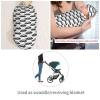 Muishi Black Car Icon Newborn Swaddle Blankets Hat Sets Soft Baby Receiving Blanket Swaddle Sack for Baby Shower Infant Boy Girl Gift view 4