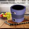 Upgraded Large Capacity Washer 18L Foldable Washing Machine 12x12x13in Portable Washer For Underwear, Baby Clothes Or Socks Space Saver(Gray) view 3