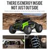 FunXylophy 1/32 RC Drift Car, 20KM/H 4WD High Speed All Terrain RC Cars with LED Lights, Gift for Boys (RTR Version/Green) view 4