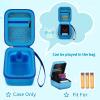 Case for Bitzee Interactive Toy Digital Pet and Case, Hard Carrying Holder for Virtual Electronic Pets React to Touch, Protective Container for AA Batteries and Other Accessories (Box Only)-Blue view 2