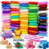 MuseLuxe Air Dry Clay - 64 Pack Modeling Clay Kit with 3 Sculpting Tools,Safe & Non-Toxic,DIY Magic Toys Gifts for Boys,Girls,Kids - 32 Colors view 1
