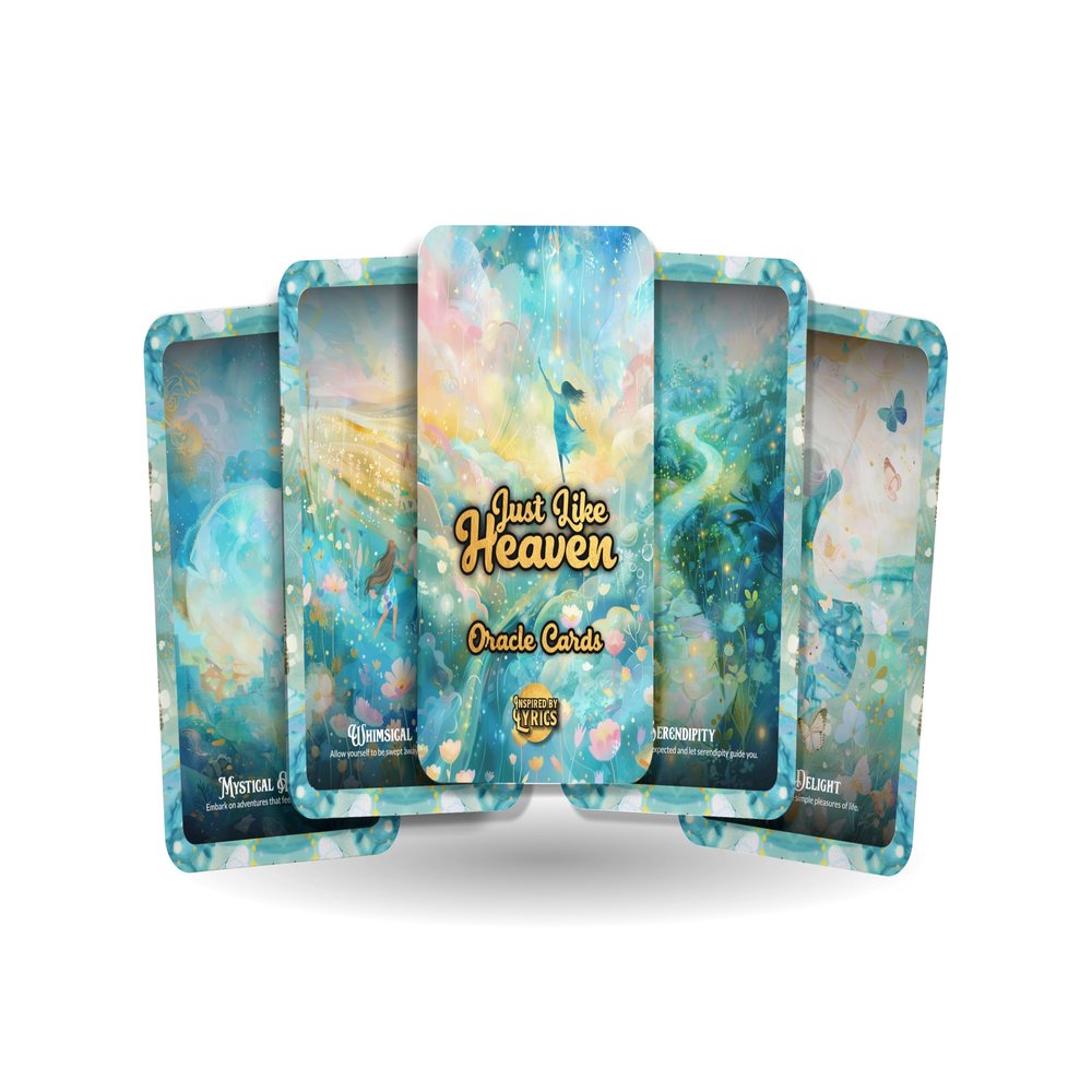 Just Like Heaven Oracle Cards - A unique spiritual journey - Inspired by Lyrics - Mindfulness cards