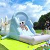 25FT Commercial Grade White Bounce House, Inflatable Obstacle Course w/Water Slide for Adult Big Kid 5-12, (100% PVC) (Splash Water Pool) (1100w Blower) for Backyard Birthday Wedding Party Macaroon view 2