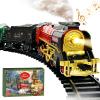 TALGIC Train Set, Remote Control Train Toys for Boys with Steam, Lights and Sound, Fancy Tracks, Christmas Train Sets for Around The Tree, Model Trains for 3 4 5 6 7 8+ Kids/Toddlers view 1