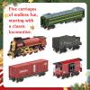 TALGIC Train Set, Remote Control Train Toys for Boys with Steam, Lights and Sound, Fancy Tracks, Christmas Train Sets for Around The Tree, Model Trains for 3 4 5 6 7 8+ Kids/Toddlers view 2