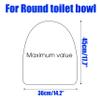 20PCS Plastic Toilet Seat Cover Cushion Protector Mat Large Pack, White Disposable Non-Woven Portable Little Individual Single Package for Adult Home Travel Children Training Environmental Protection view 2