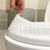 20PCS Plastic Toilet Seat Cover Cushion Protector Mat Large Pack, White Disposable Non-Woven Portable Little Individual Single Package for Adult Home Travel Children Training Environmental Protection view 4