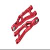 Aluminum 7075 Alloy Rear Upper Suspension Arms for Arrma 1/14 Mojave GROM MEGA 380 Brushed 4X4 Small Scale Desert Truck RTR-ARA2104 Upgrades - Red view 1